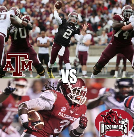 Arkansas Razorbacks vs. Texas A&M Aggies at AT&T Stadium