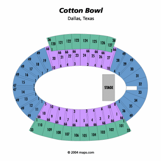 Cotton Bowl Seating Chart