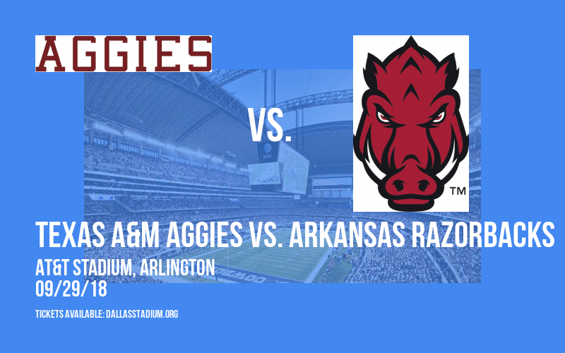 Southwest Classic: Texas A&M Aggies vs. Arkansas Razorbacks at AT&T Stadium tickets Southwest Classic: Texas A&M Aggies vs. Arkansas Razorbacks at AT&T Stadium