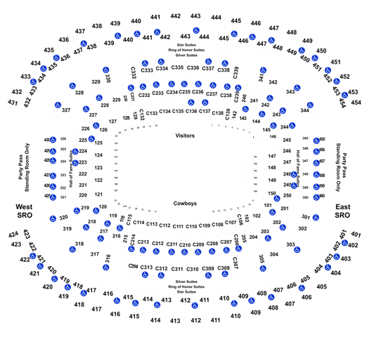 2020 Dallas Cowboys Season Tickets (Includes Tickets To All Regular Season Home Games) at AT&T Stadium